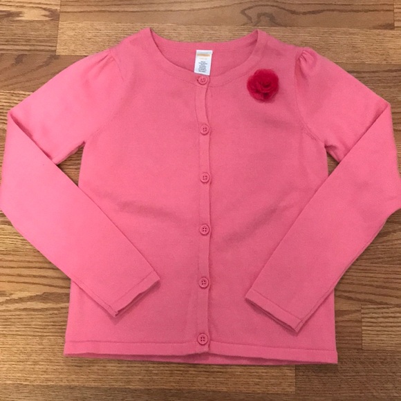 Gymboree pink button front cardigan - Picture 1 of 7